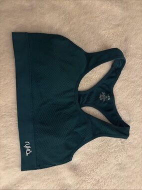 Ryka Deep Teal Ribbed Racerback Sports Bra
